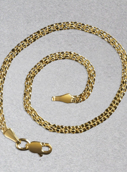 2.5mm 14k Yellow Gold Bismark Bracelet - Ellie Belle