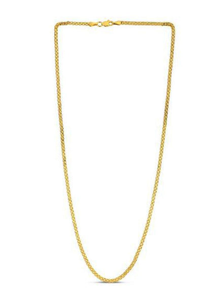 2.5mm 14k Yellow Gold Bismark Chain - Ellie Belle