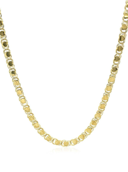 2.9mm 14k Yellow Gold Heart Chain - Ellie Belle