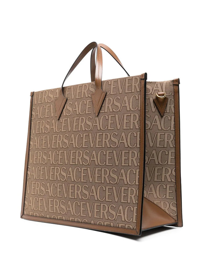 Versace Allover Top Handle Tote Bag