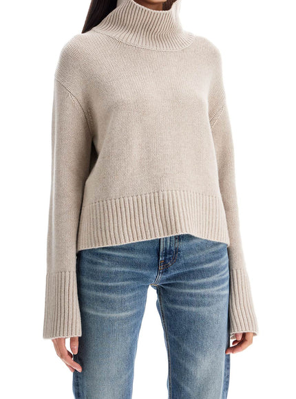 Lisa Yang high-necked fleur sweater