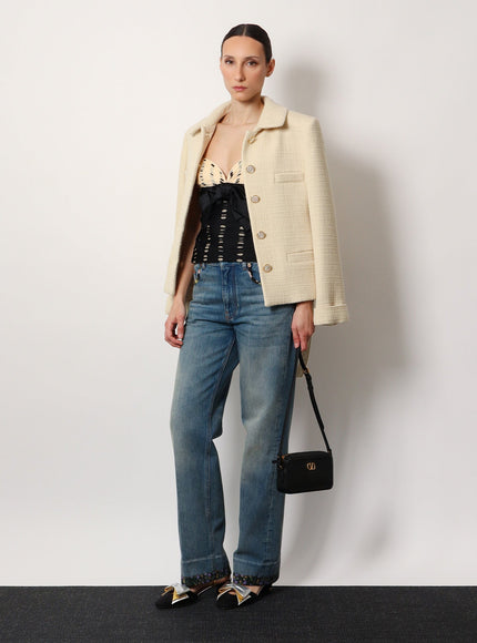 Valentino Garavani Valentino Garavani Alltime Leather Shoulder Bag With Vlogo Signature Detail