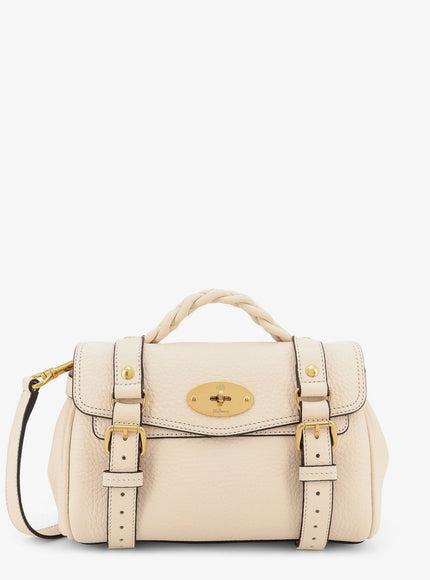 Mulberry Alexa Mini Leather Bag Uni Eggshell