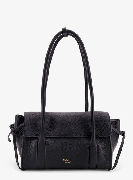 Mulberry Leathershoulder Bag With Logo Uni Black