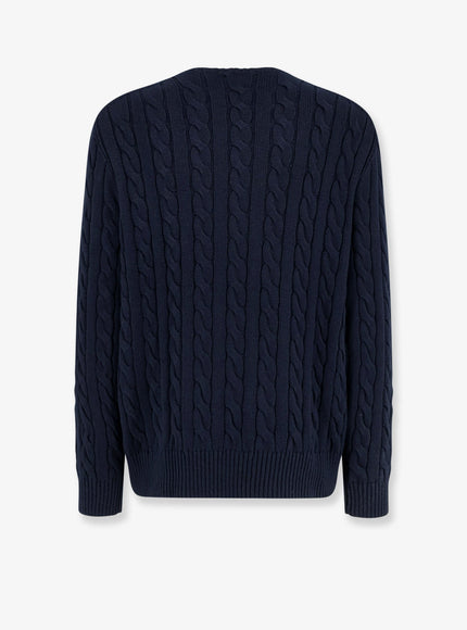Polo Ralph Lauren Cable Knit Sweater With Iconic Embroidery