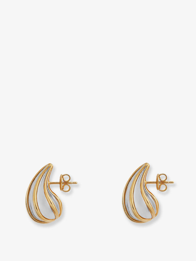 Bottega Veneta Silver Earrings Uni Silver Yellow Gold