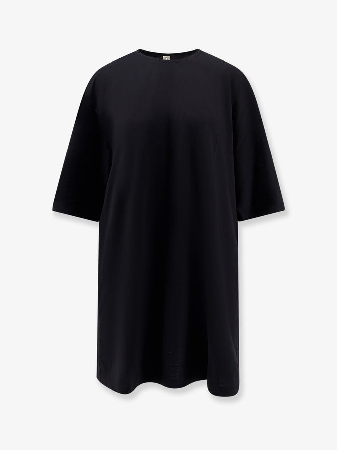 Toteme Relaxed Tee Lyocell And Cotton Short Dress