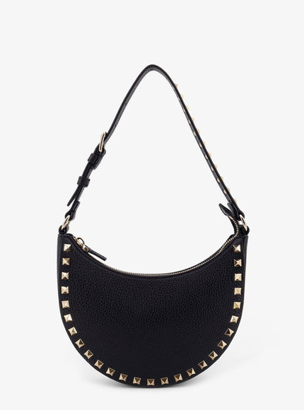 Valentino Garavani Valentino Garavani Rockstud Leather Mini Hobo Bag Uni Nero