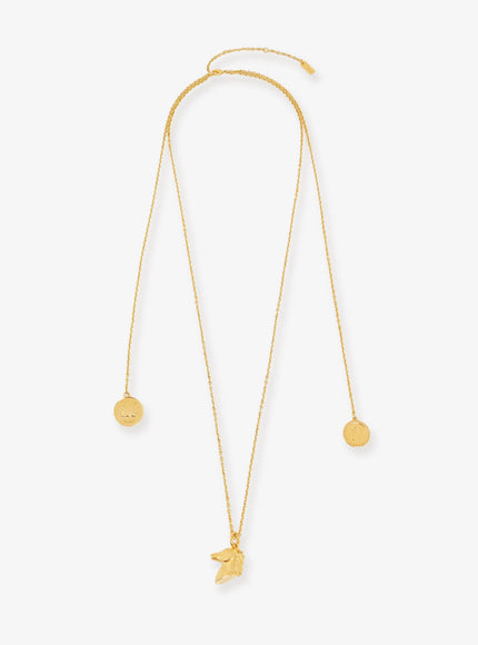 Chloe' Chloé Charms Brass Necklace Uni Vintage Gold