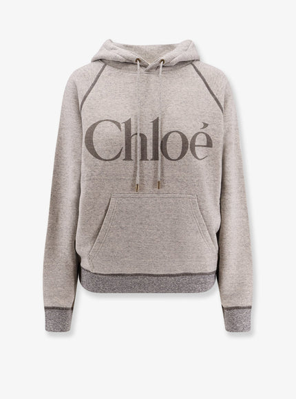 Chloe' Cotton Blend Sweatshirt Vapor Grey
