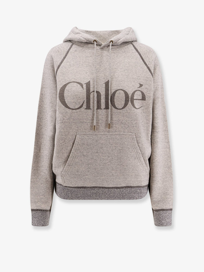 Chloe' Cotton Blend Sweatshirt Vapor Grey
