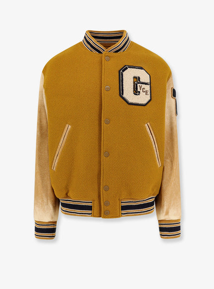 Golden Goose Deluxe Brand Aleandro Virgin Wool Bomber Wood Thrush