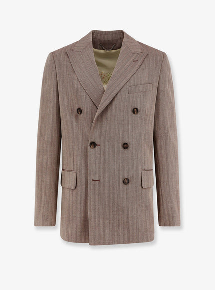 Golden Goose Deluxe Brand Dave Double-Breasted Blazer Maroon