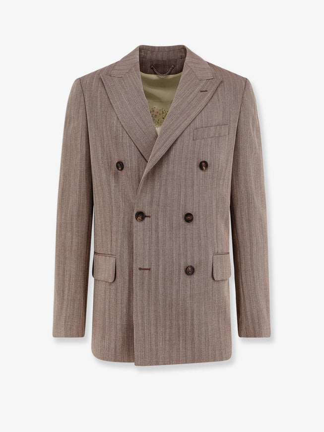 Golden Goose Deluxe Brand Dave Double-Breasted Blazer Maroon