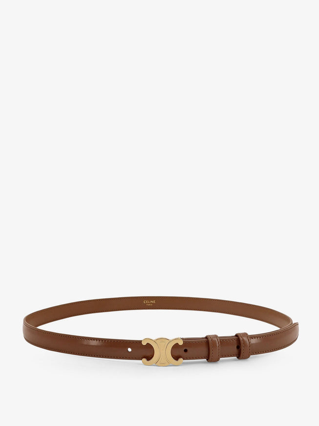 Celine Leather Belt Bronze