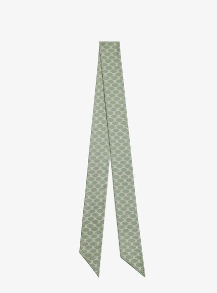 Celine Mini Triomphe Silk Twill Lavallière Uni Vanilla Caramel