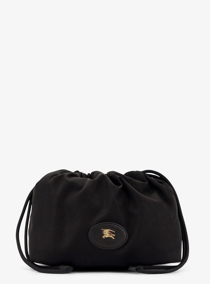 Burberry Horseshoe Drawstring Clutch Bag Uni Black