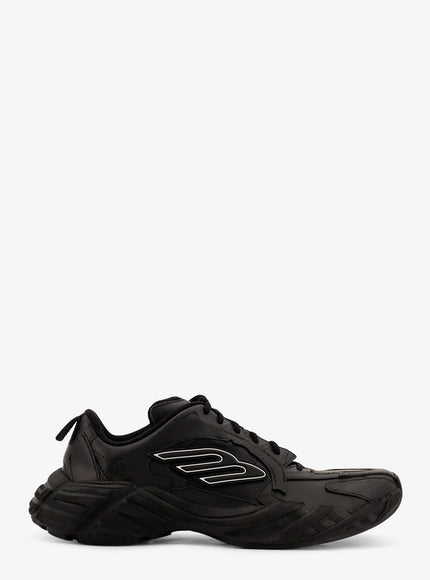 Balenciaga Monday Low-Top Leather Sneakers Black