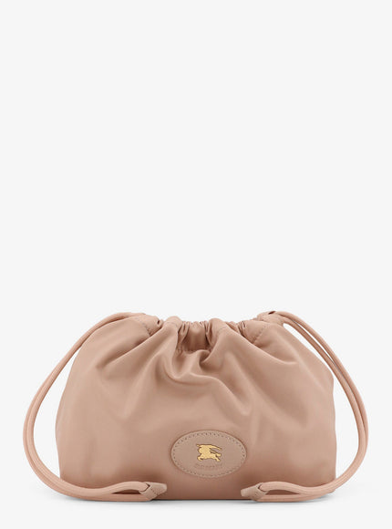 Burberry Horseshoe Drawstring Clutch Bag Uni Rose Beige