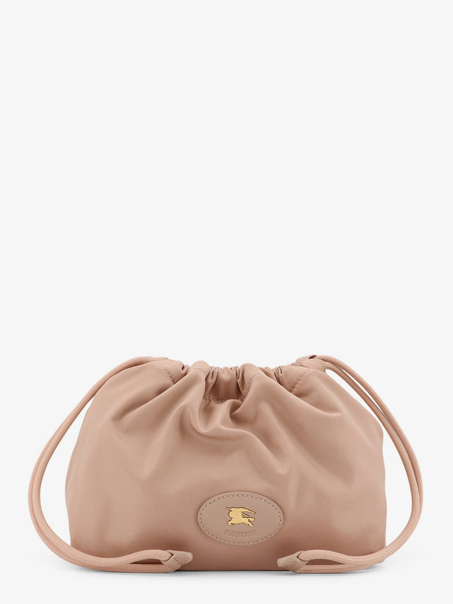 Burberry Horseshoe Drawstring Clutch Bag Uni Rose Beige