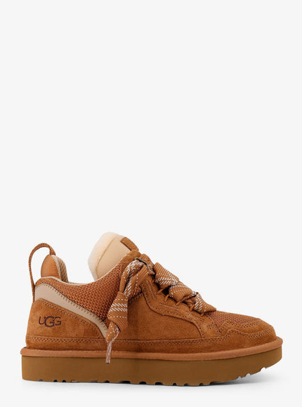 Ugg W Lowmel Nylon And Suede Sneakers Chestnut