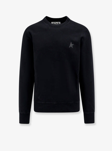 Golden Goose Deluxe Brand Regular Distressed Cotton Sweatshirt Black