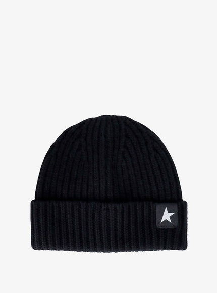 Golden Goose Deluxe Brand Damian Beanie Wool Hat Black