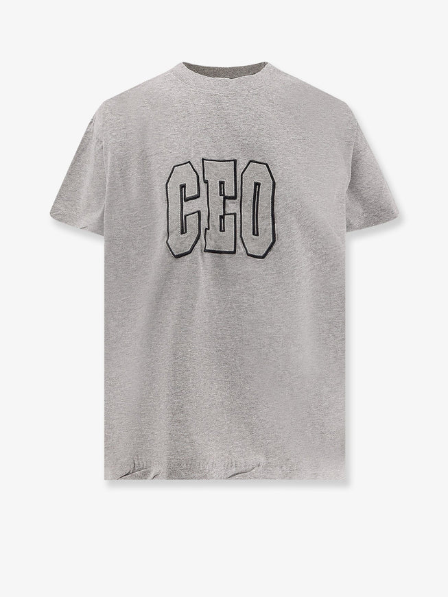 Balenciaga Boxy Fit Cotton T-Shirt Heather Grey