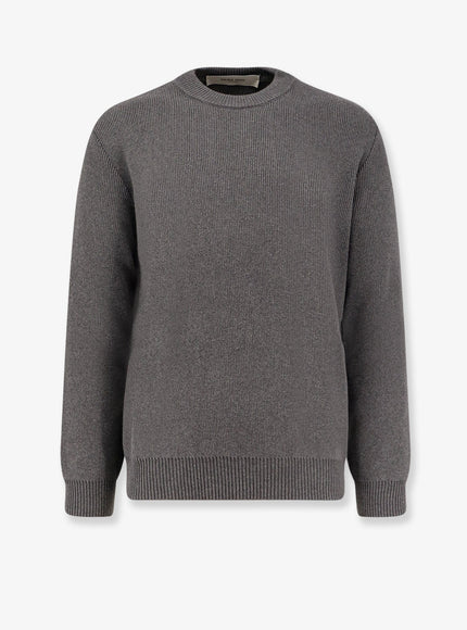 Golden Goose Deluxe Brand Cotton Sweater Dark Grey Melange