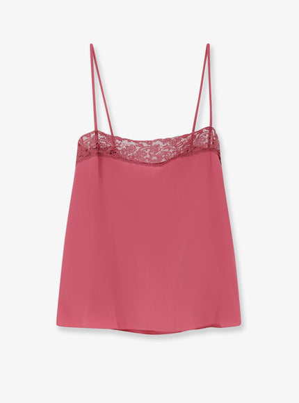 Chloe' Silk Top Mauvewood