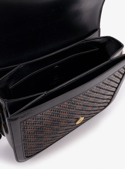 Valentino Garavani Valentino Garavani 9To5 Woven Leather Shoulder Bag