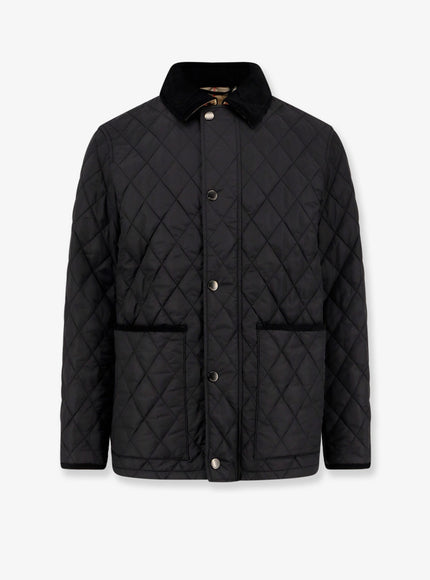 Burberry Haddington Quilted And Padded Jacket Black