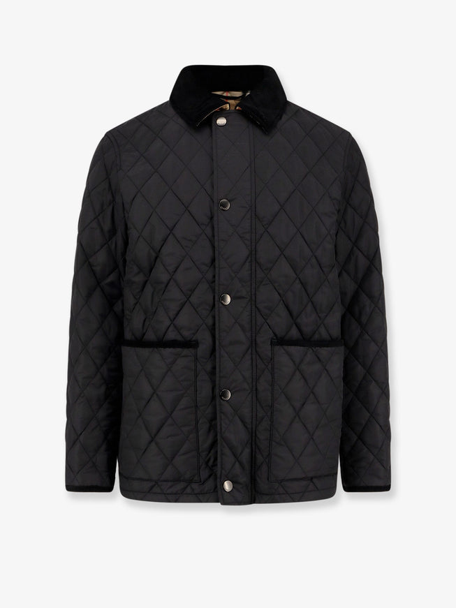 Burberry Haddington Quilted And Padded Jacket Black
