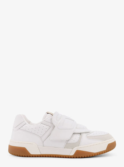 Valentino Garavani Valentino Garavani Joie De Jouer Leather Low-Top Sneakers Bianco Bianco-Ivory-Ambra