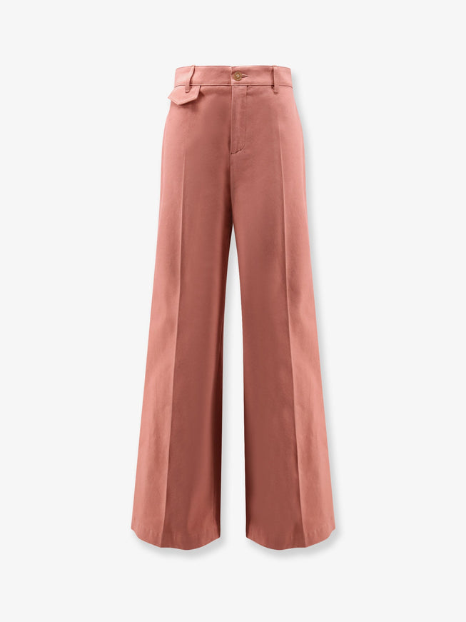Chloe' Cotton Trousers Wild Pink