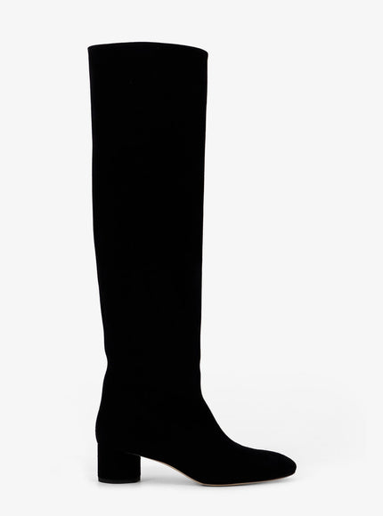 Aeyde Willa Suede Boots Nero