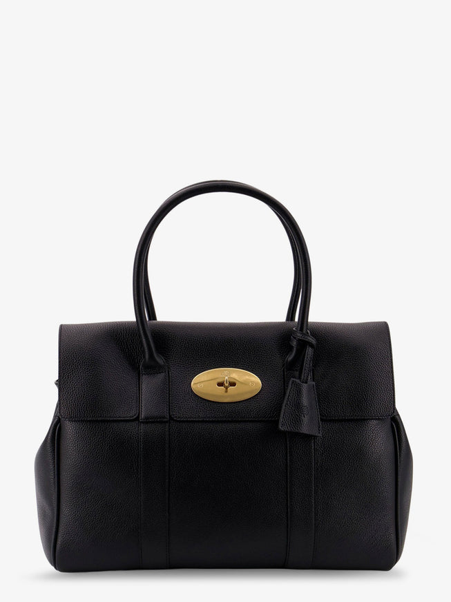 Mulberry Leather Shoulder Bag Uni Black-Brass
