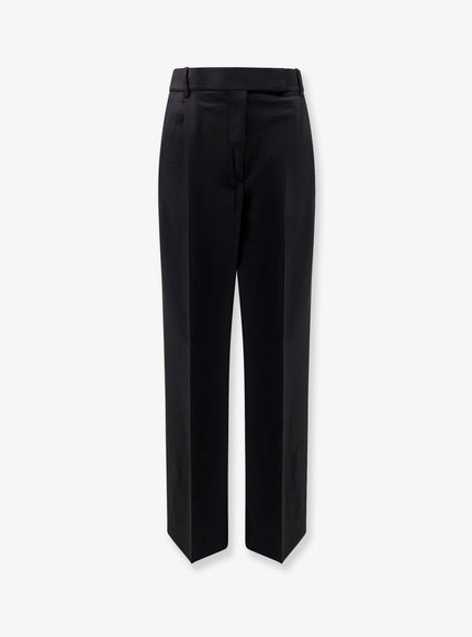 Rohe Midwaist Wool Blend Trousers Black