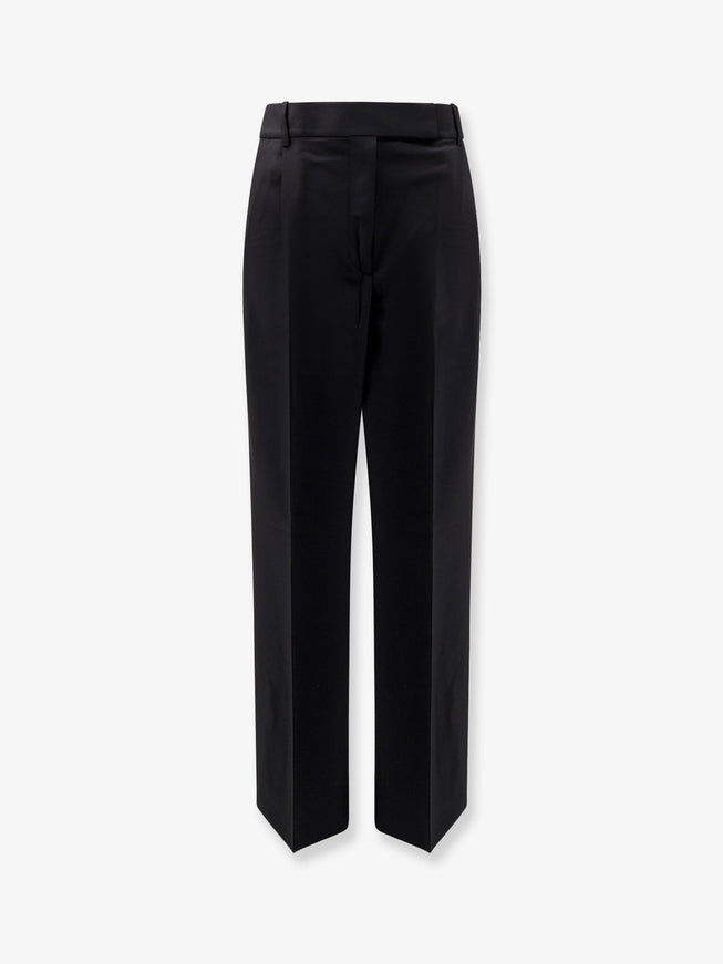 Rohe Midwaist Wool Blend Trousers Black