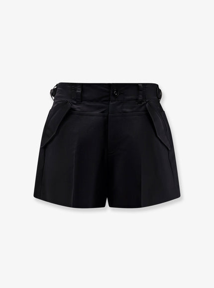Sacai Wool Blend Shorts Black