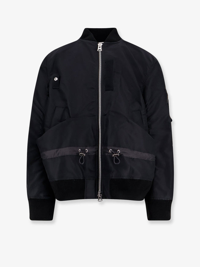Sacai Nylon Bomber Jacket Black