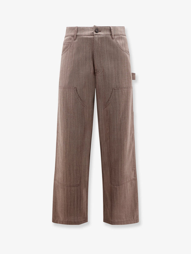 Golden Goose Deluxe Brand Marley Virgin Wool Blend Trousers Maroon