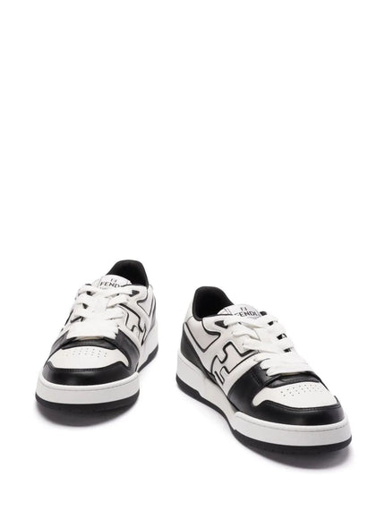 Fendi Leather Sneakers With Ff Lateral Logo