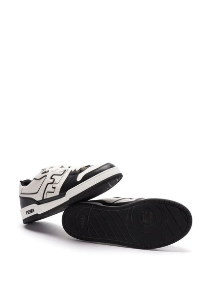 Fendi Leather Sneakers With Ff Lateral Logo