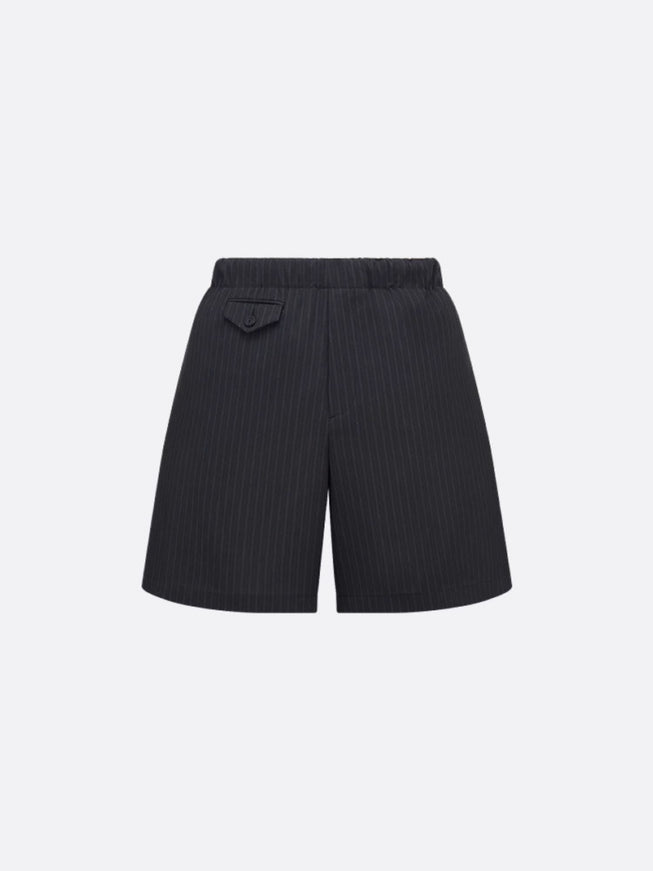 Dior Striped Wool Bemuda Shorts