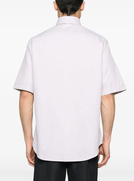 Fendi Oxford Shirt With Fendi Crest Embroidery