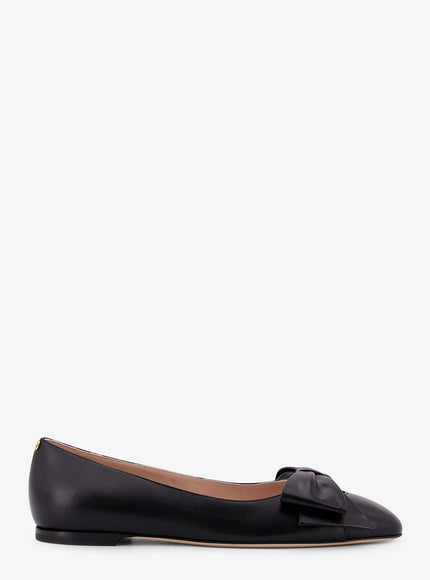 Valentino Garavani Bowow Leather Ballerinas Nero