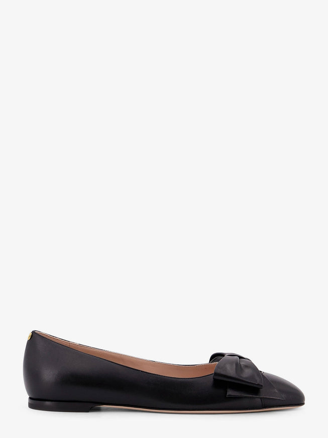 Valentino Garavani Bowow Leather Ballerinas Nero