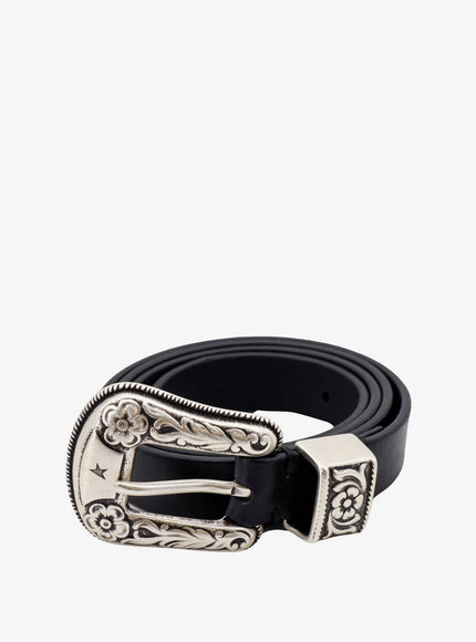 Golden Goose Deluxe Brand Leather Belt Black