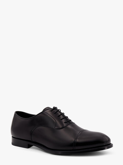 Doucal's Leather Oxford Shoes Nero